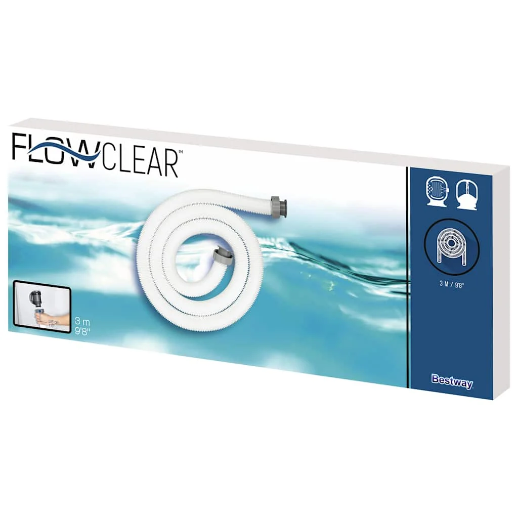 Tuyau de piscine 38 mm 3 m de rechange – vue de détail