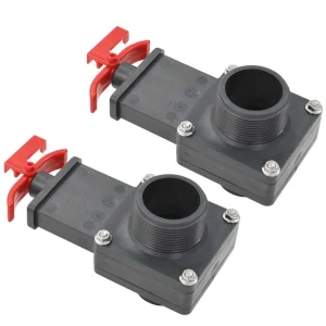 Vannes d&rsquo;arrêt de piscine 1,5 pouce et raccord 38 mm lot de 2 – vue principale